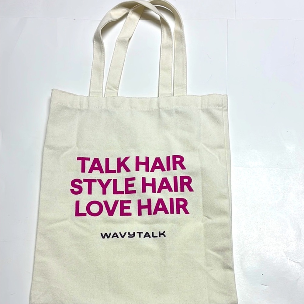 Canvas tote bag by wavy talk size 15.5 x 13.5